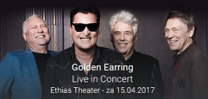 Golden Earring show ad April 15, 2017 Hasselt (Belgium) - Ethias Theater